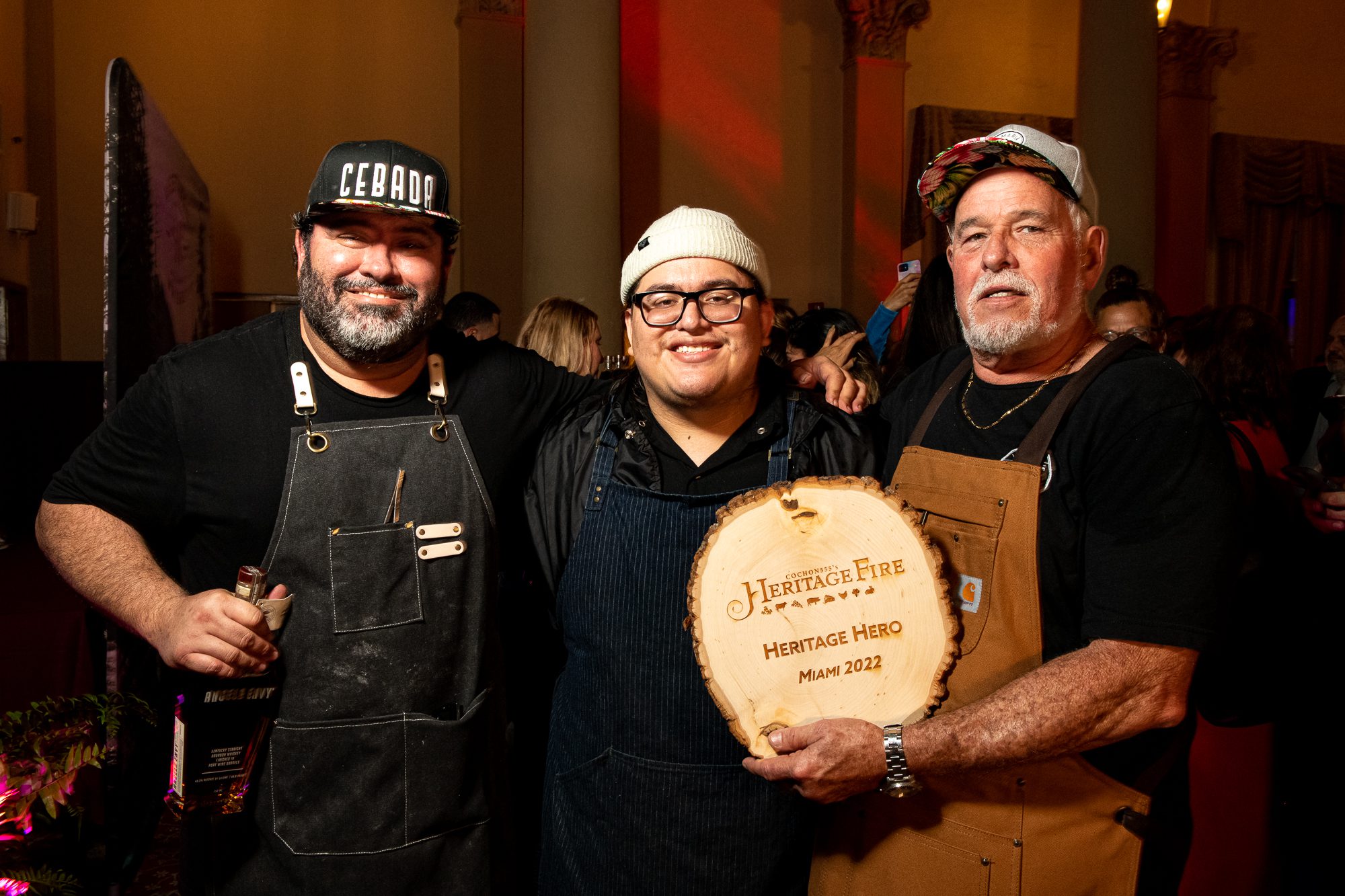 chefs at a21 event "heritage fire"